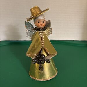 Vtg 1950s Blume Holt Howard Angel Cardboard Porcelain Christmas Figurine